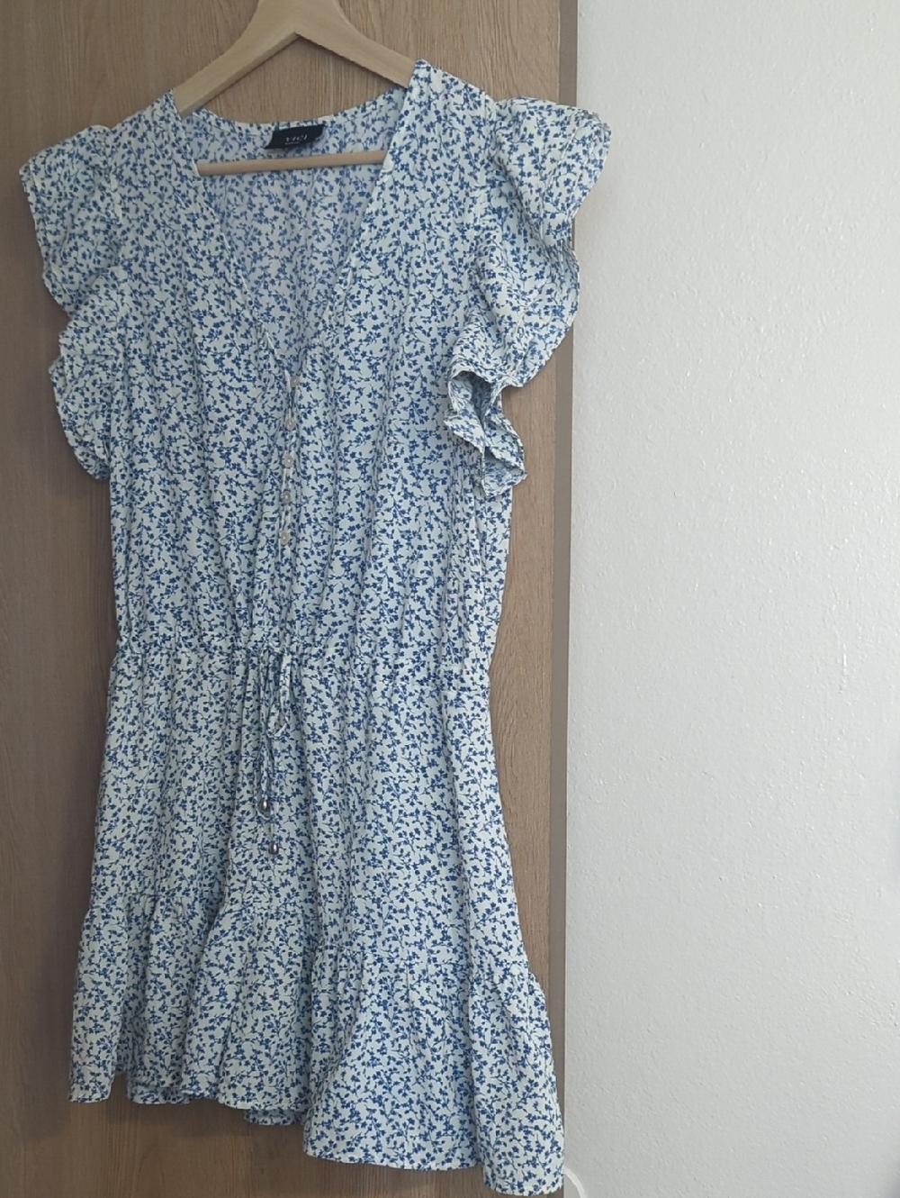 Vici Blue Floral  Romper